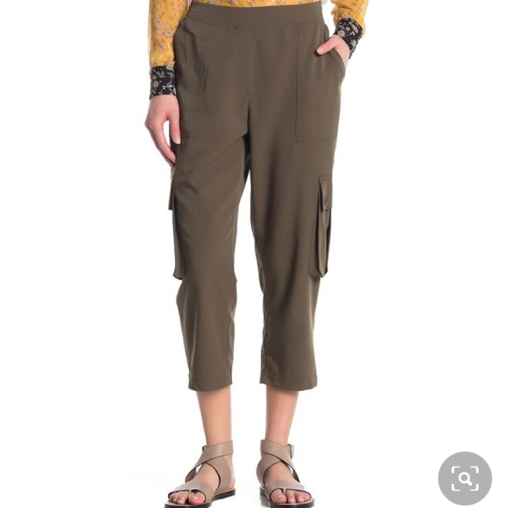 & Layered Crop Cargo Pants